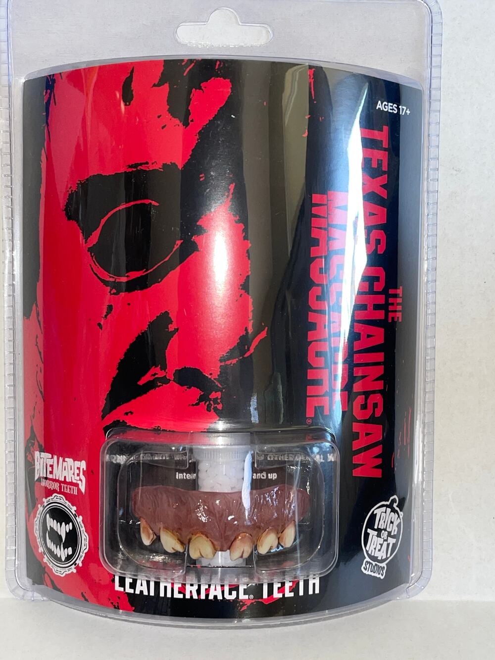 TRICK OR TREAT BITEMARES TEXAS HORROR LEATHERFACE 1974 TEETH COSTUME MACGRL100